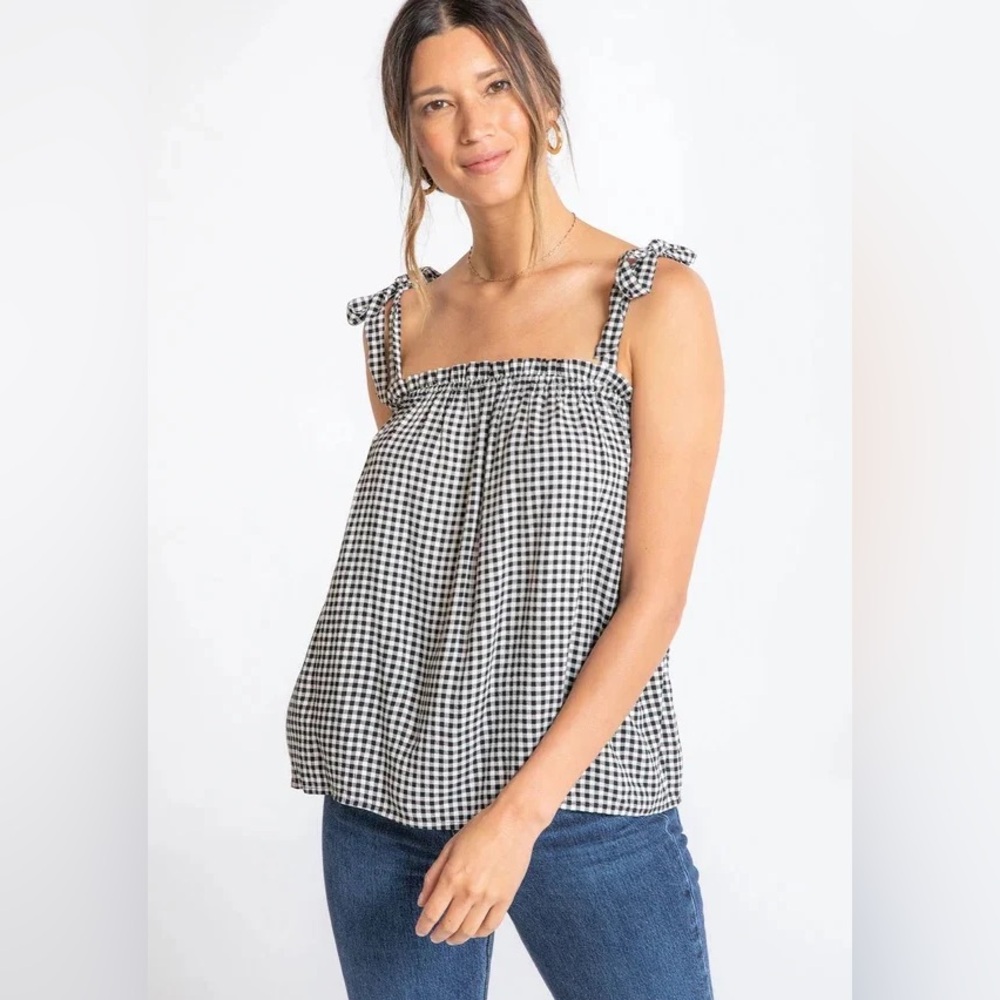 NEW Lovestitch Gingham Tie Tank Top